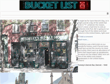 Tablet Screenshot of bucketlistbars.com
